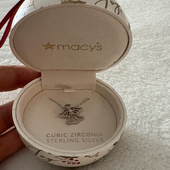 Macy's Jewelry - Macy's Sterling Silver Angel Pendant Necklace